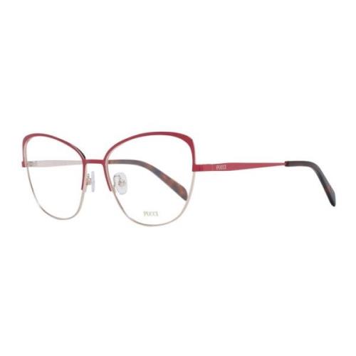 Rode Cat Eye Optische Monturen Emilio Pucci , Red , Dames