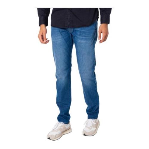 Slim Fit Heren Jeans Anbass Stijl Replay , Blue , Heren