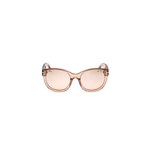 Stijlvolle zonnebril voor vrouwen Tom Ford , Brown , Dames
