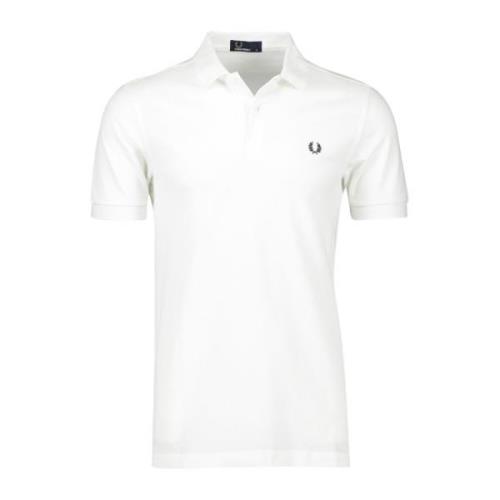 Wit Poloshirt Korte Mouw Fred Perry , White , Heren