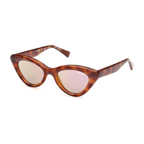 Klassieke zonnebril voor mannen en vrouwen Guess , Brown , Dames