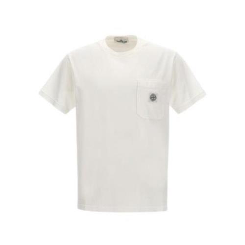 Kompas T-shirt Stone Island , White , Heren