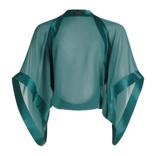 Chiffon Stola 3/4 Mouw Elegant vera mont , Green , Dames