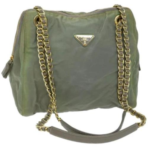 Pre-owned Nylon prada-bags Prada Vintage , Green , Dames