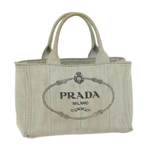 Pre-owned Canvas prada-bags Prada Vintage , Beige , Dames