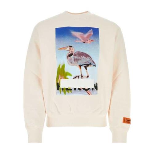 Pastelroze Katoenen Sweatshirt Heron Preston , Pink , Heren