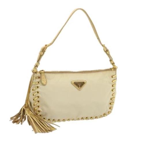 Pre-owned Nylon prada-bags Prada Vintage , Beige , Dames