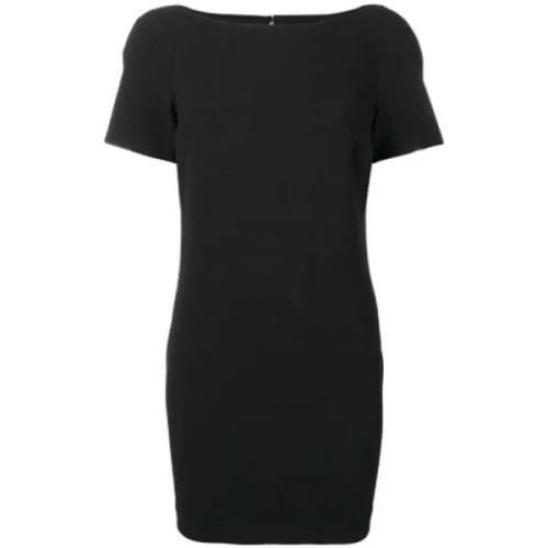 Pre-owned Wool dresses Versace Pre-owned , Black , Dames