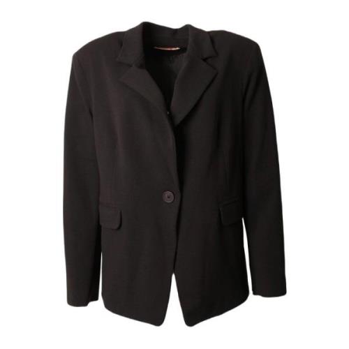 Elegant Myosotis Zwart Blazer Amélie & Amélie , Black , Dames