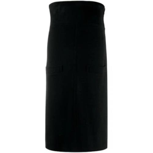 Pre-owned Wool bottoms Yves Saint Laurent Vintage , Black , Dames