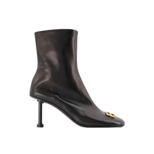 Leather boots Balenciaga , Black , Dames