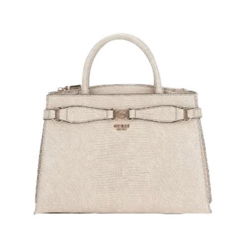 Taupe Slang Stijl Handtas Guess , Beige , Dames