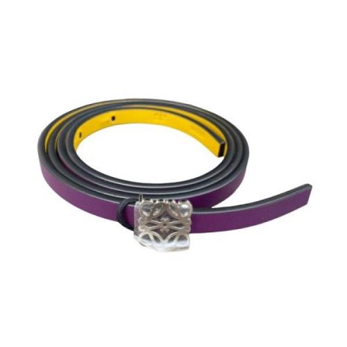 Anagram Reversible Leren Riem Loewe , Purple , Dames