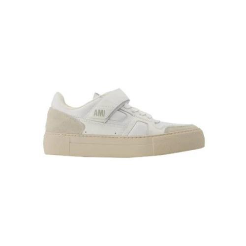 Leather sneakers Ami Paris , White , Dames