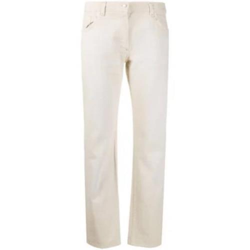 Pre-owned Cotton jeans Dolce & Gabbana Pre-owned , Beige , Dames