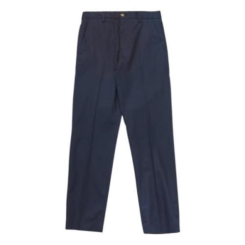 Blauwe Straight Chino Broek Selected Homme , Blue , Heren