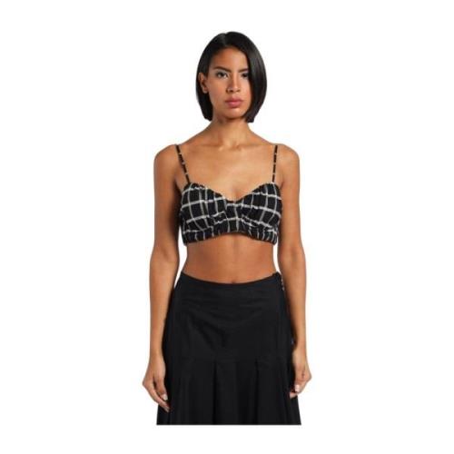 Bustier gewas met dunne brays Erika Cavallini , Black , Dames