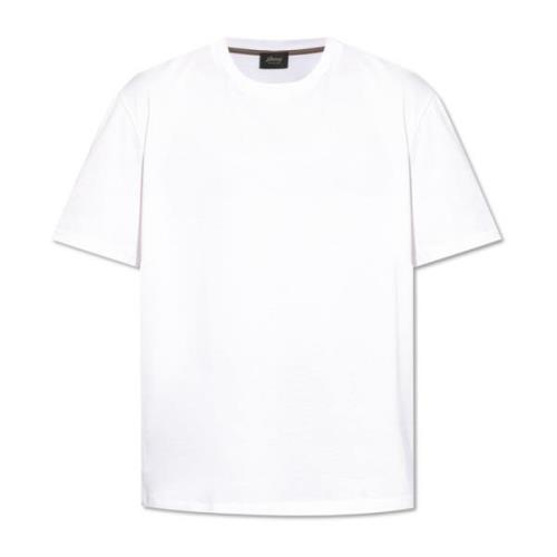 Katoenen t-shirt Brioni , White , Heren