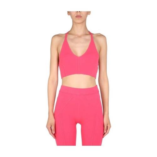 Geribbelde bralette Helmut Lang , Pink , Dames