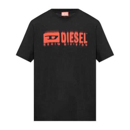 T-shirt `T-Adjust-Q7` Diesel , Black , Heren