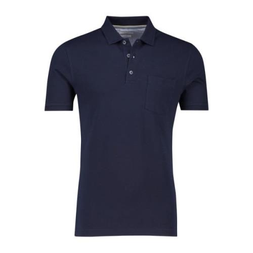 Donkerblauw poloshirt korte mouw Brax , Blue , Heren