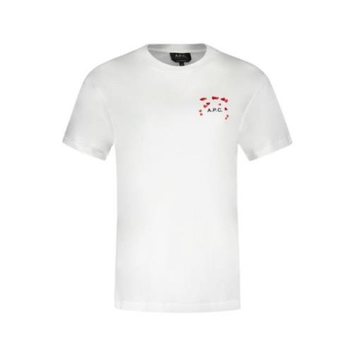 Wit Katoenen T-Shirt - Amo A.p.c. , White , Heren