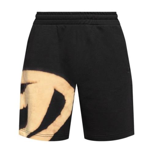 Shorts `P-Crow-Bleach` Diesel , Black , Heren