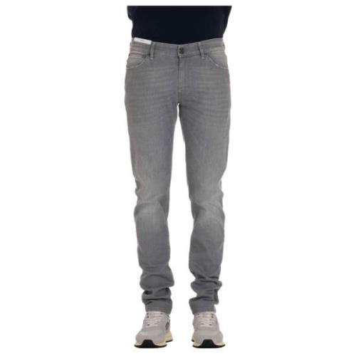 Grijze Denim Swing Fit Jeans PT Torino , Gray , Heren