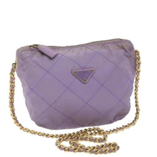 Pre-owned Nylon prada-bags Prada Vintage , Purple , Dames