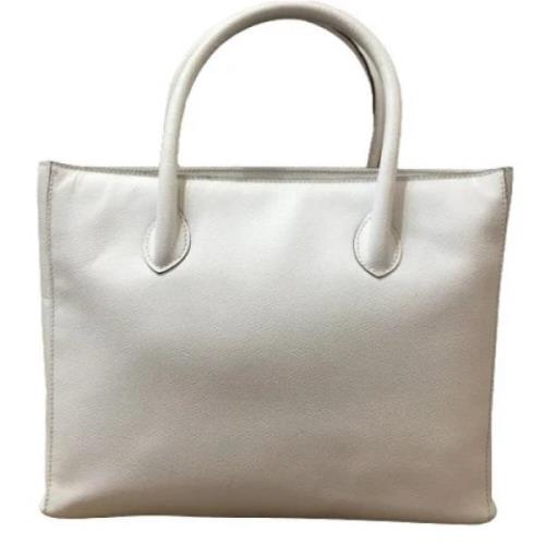 Pre-owned Leather totes Celine Vintage , White , Dames