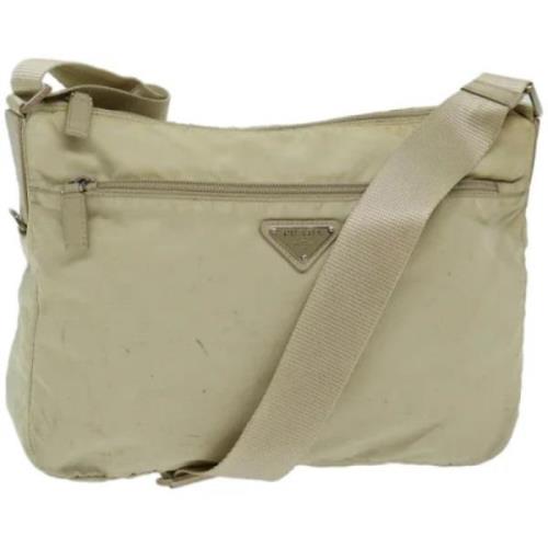 Pre-owned Nylon prada-bags Prada Vintage , Beige , Dames