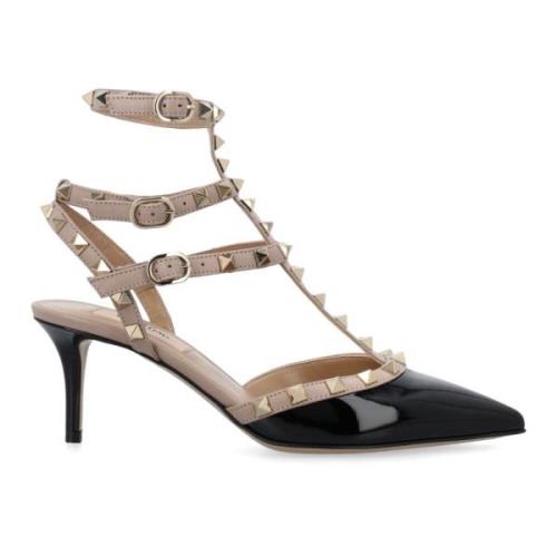 Rockstud Enkelband Pomp Gesloten Schoenen Valentino Garavani , Black ,...