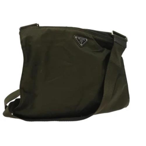 Pre-owned Nylon prada-bags Prada Vintage , Green , Dames