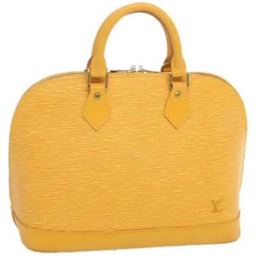 Pre-owned Leather louis-vuitton-bags Louis Vuitton Vintage , Yellow , ...