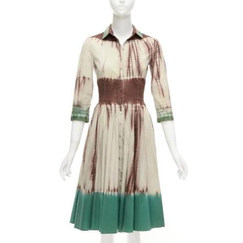 Pre-owned Cotton dresses Prada Vintage , Multicolor , Dames