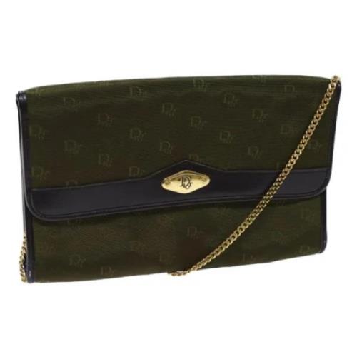 Pre-owned Fabric dior-bags Dior Vintage , Green , Dames