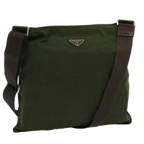 Pre-owned Nylon prada-bags Prada Vintage , Green , Dames