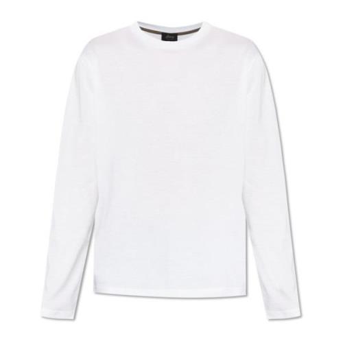 Lange mouw T-shirt Brioni , White , Heren