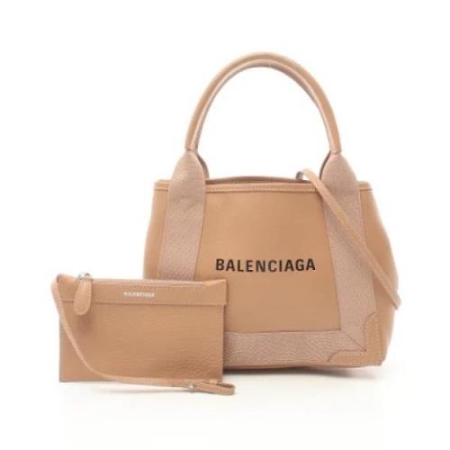 Pre-owned Leather balenciaga-bags Balenciaga Vintage , Beige , Dames
