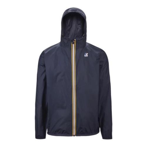 Opvouwbare Waterdichte Windbreaker Jas K-Way , Blue , Heren