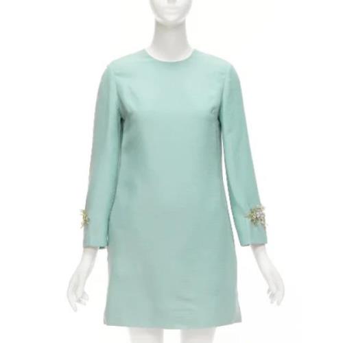 Pre-owned Wool dresses Valentino Vintage , Green , Dames