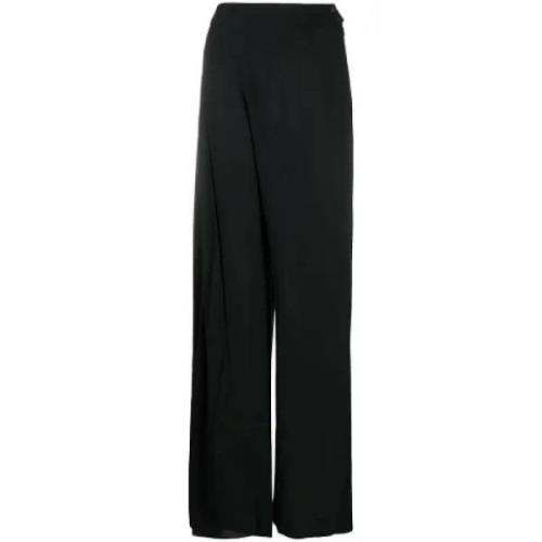 Pre-owned Silk bottoms Chanel Vintage , Black , Dames