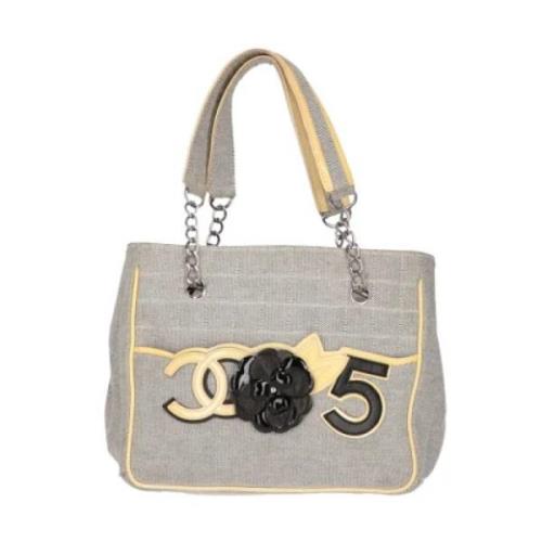 Pre-owned Cotton chanel-bags Chanel Vintage , Gray , Dames