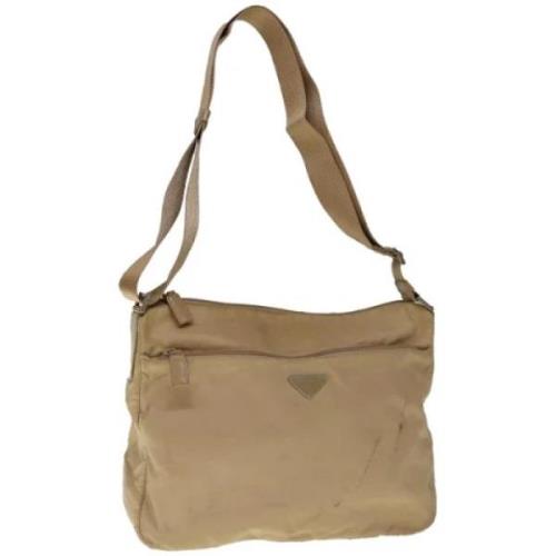 Pre-owned Nylon prada-bags Prada Vintage , Beige , Dames