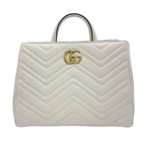 Pre-owned Leather gucci-bags Gucci Vintage , White , Dames