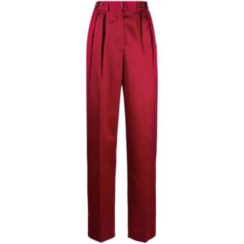 Pre-owned Cotton bottoms Jean Paul Gaultier Pre-owned , Red , Dames