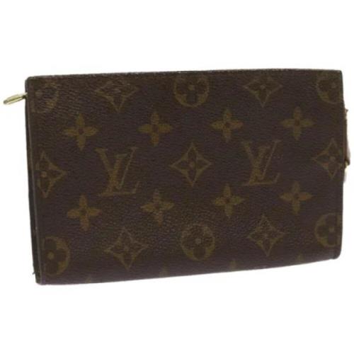 Pre-owned Canvas pouches Louis Vuitton Vintage , Brown , Dames