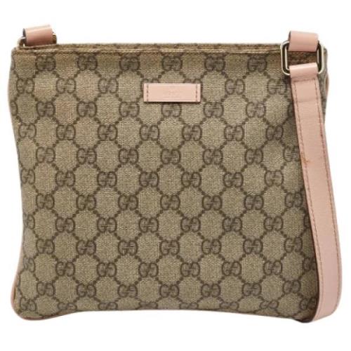 Pre-owned Leather gucci-bags Gucci Vintage , Beige , Dames