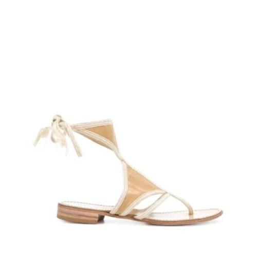 Pre-owned Cotton sandals Prada Vintage , Beige , Dames