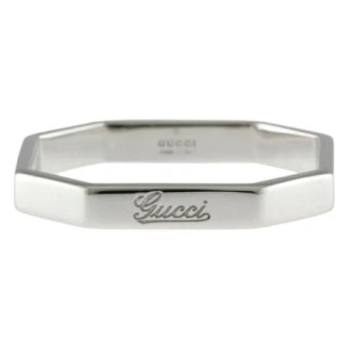 Pre-owned White Gold rings Gucci Vintage , Gray , Dames